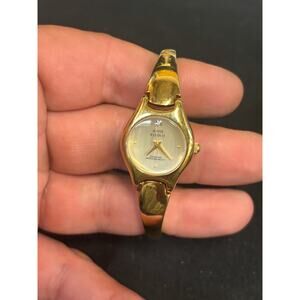 Anne Klein Gold Tone Women’s Watch! New Battery!